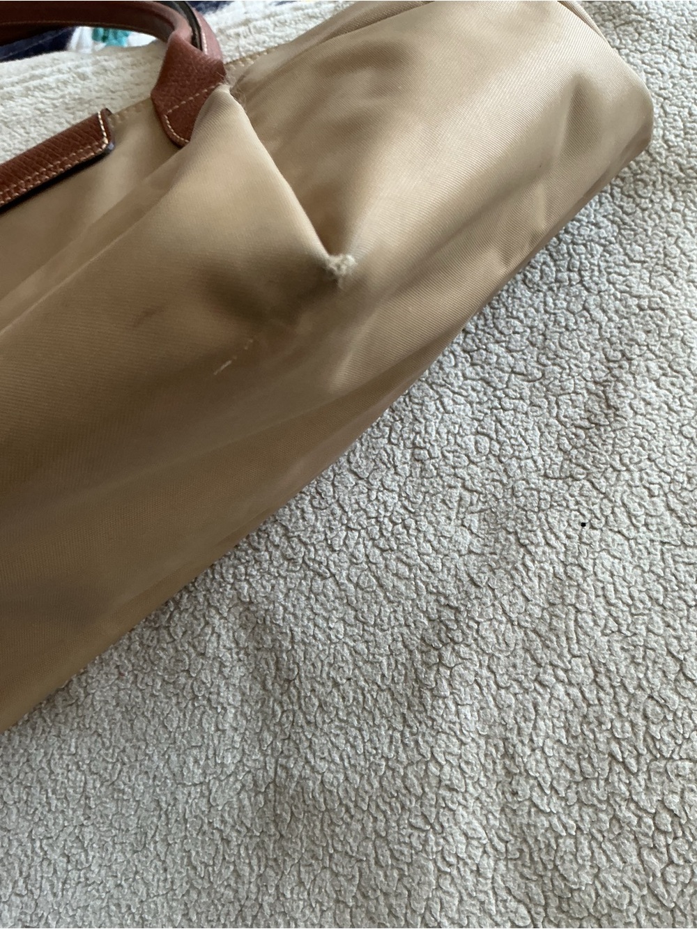 Longchamp Brown and Dark Brown Foldable Tote - Picture 6 of 9